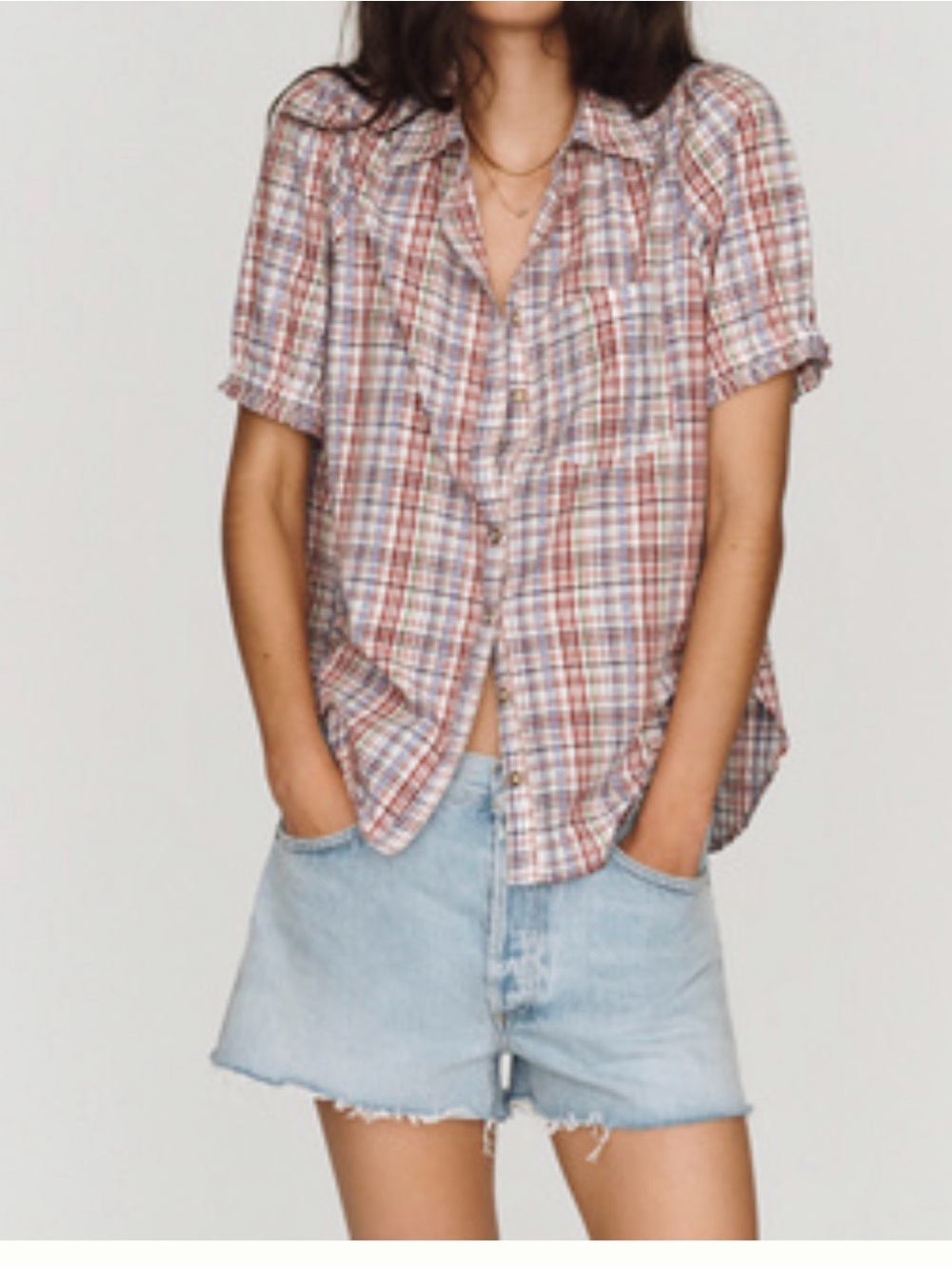 Anthropologie Pilcro Aly Puff-Sleeve Blouse
